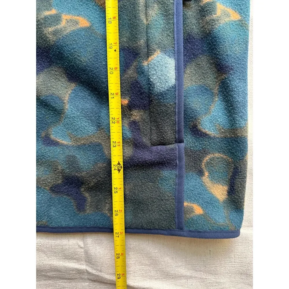 North Face Polartec Alpine Full Zip Fleece Navy Camo Mens Large - Picture 7 of 7